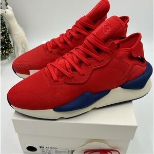 Men’s Y3 Kaiwa red white and blue sneaker size 12 US
